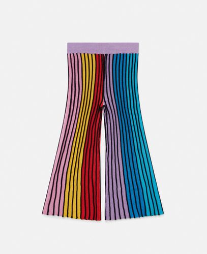 Pantaloni Svasati a Righe Arcobaleno, Donna, , Taglia: 14 - Stella McCartney - Modalova