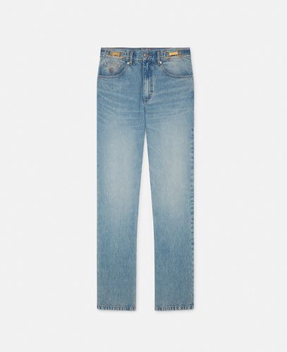 Clasp-Embellished Mid-Rise Tapered Jeans, Woman, , Size: 27 - Stella McCartney - Modalova