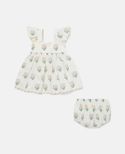 Daisies Sleeveless Dress and Bloomers Set, Woman, , Size: 6m - Stella McCartney - Modalova