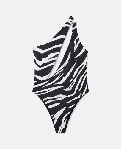 Zebra Print Cut-Out Swimsuit, Woman, /, Size: M - Stella McCartney - Modalova