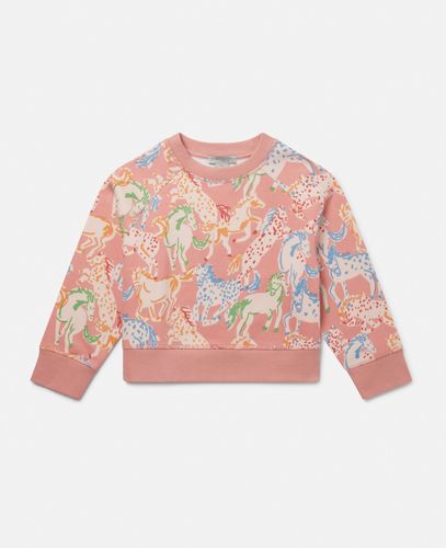 Horse Print Sweatshirt, Woman, , Size: 3 - Stella McCartney - Modalova