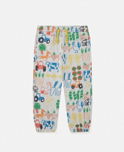 Pantaloni Sportivi Stampa Fattoria, Donna, , Taglia: 5 - Stella McCartney - Modalova