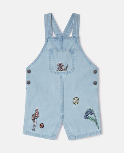 Woodland Friends Denim Dungarees, , Size: 12m - Stella McCartney - Modalova
