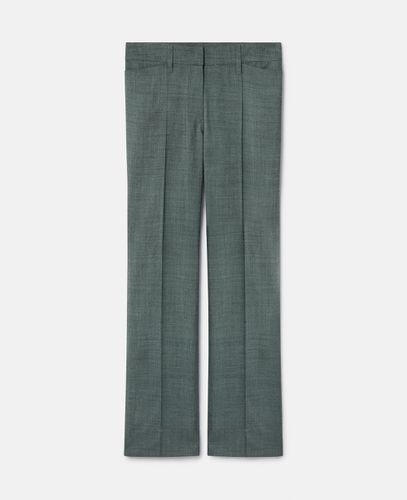 Wool Mouline Tailored Trousers, Woman, , Size: 38 - Stella McCartney - Modalova
