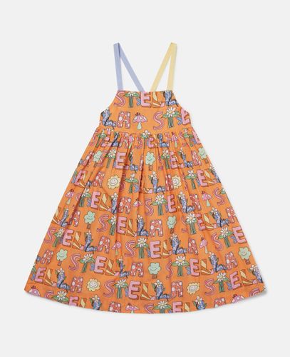 Stella Woodland Lettering Sleeveless Dress, , Size: 3 - Stella McCartney - Modalova