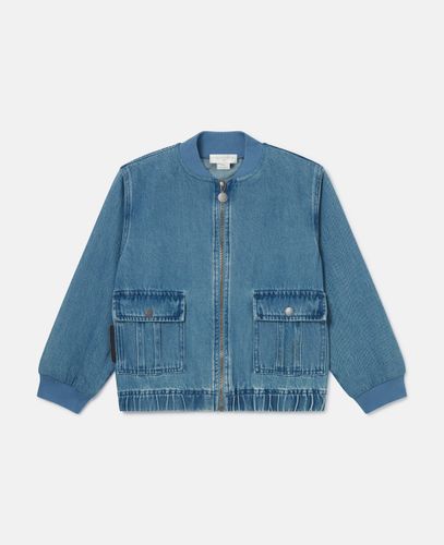 Denim Bomber Jacket, , Size: 6 - Stella McCartney - Modalova