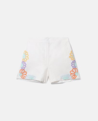 Floral Broderie Anglaise Shorts, Donna, , Taglia: 12 - Stella McCartney - Modalova