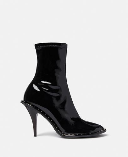 Ryder Lacquered Stiletto Ankle Boots, Woman, , Size: 37 - Stella McCartney - Modalova