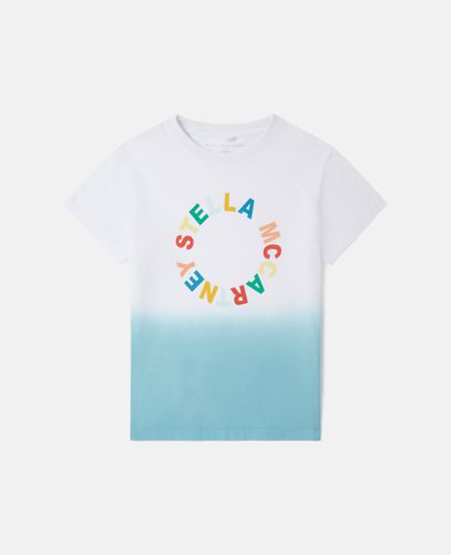 Medallion Logo Ombré T-Shirt, Donna, , Taglia: 6 - Stella McCartney - Modalova