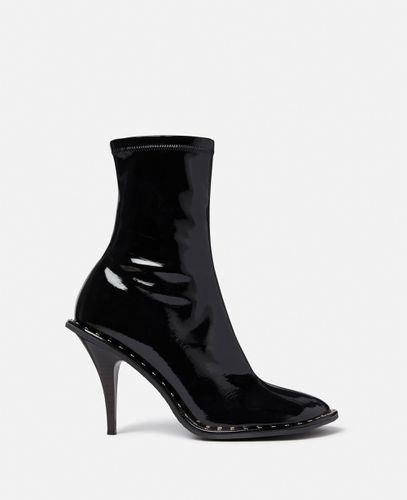 Ryder Lacquered Stiletto Ankle Boots, Woman, , Size: 38h - Stella McCartney - Modalova