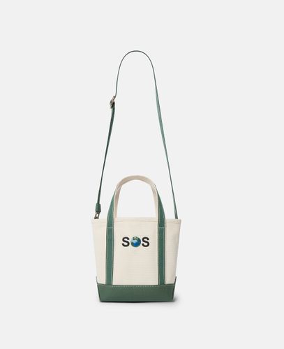 SOS Embroidered Small Tote Bag, Woman, / - Stella McCartney - Modalova