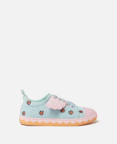 Ladybird Lace-Up Canvas Trainers, Woman, /, Size: 32 - Stella McCartney - Modalova