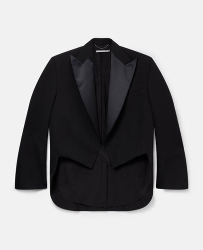 Blazer da smoking corto in lana, Donna, , Taglia: 44 - Stella McCartney - Modalova