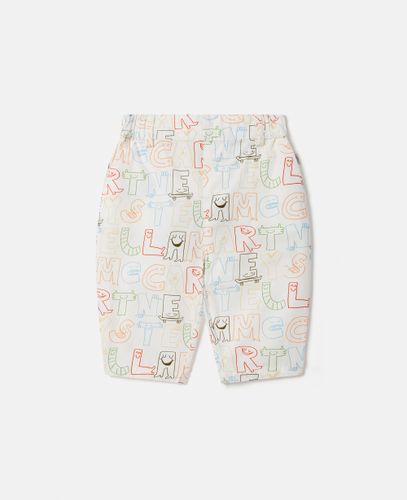 Lettering Print Trousers, , Size: 24m - Stella McCartney - Modalova