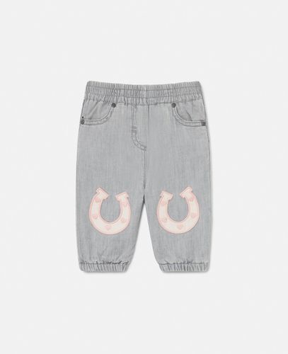 Pantaloni con Applicazione Ferro di Cavallo, Donna, , Taglia: 3m - Stella McCartney - Modalova