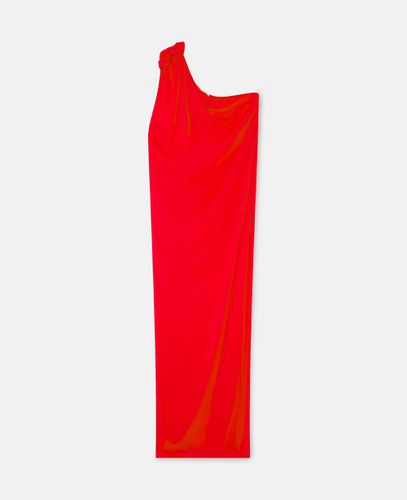 One-Shoulder-Maxikleid mit Schal, Frau, , Größe: 36 - Stella McCartney - Modalova