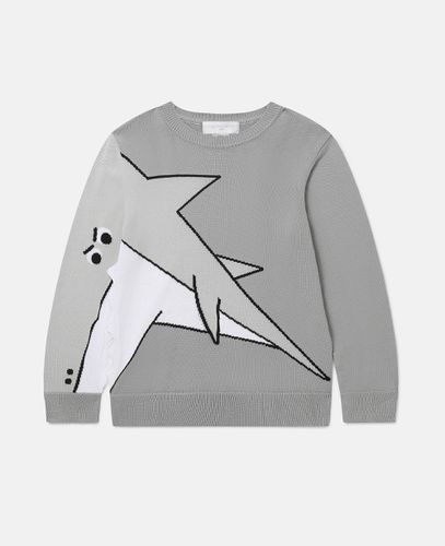 Shark Motif Jumper, Donna, , Taglia: 4 - Stella McCartney - Modalova