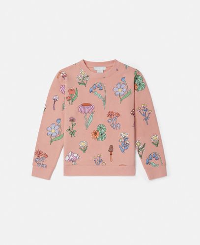 Woodland Print Crewneck Sweatshirt, , Size: 10 - Stella McCartney - Modalova