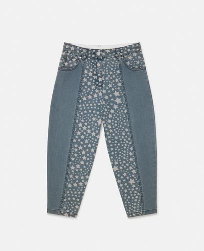 Star Pattern Chaps Denim Jeans, Woman, , Size: 3 - Stella McCartney - Modalova