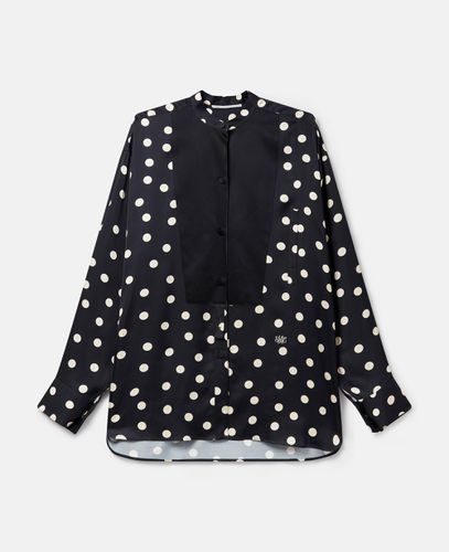 Oversized Polka Dot Tuxedo Shirt, Woman, , Size: 44 - Stella McCartney - Modalova