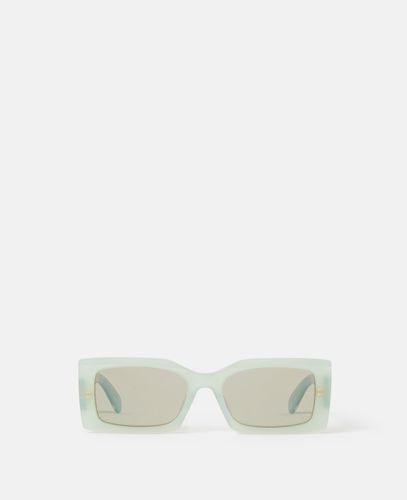 Logo-Engraved Rectangular Sunglasses, Frau - Stella McCartney - Modalova