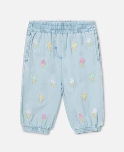 Ice Cream Embroidered Joggers, , Size: 9m - Stella McCartney - Modalova