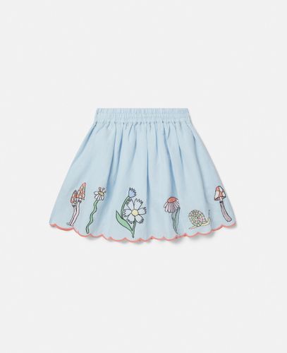 Woodland Friends Elasticated Scalloped Trim Skirt, , Size: 6 - Stella McCartney - Modalova