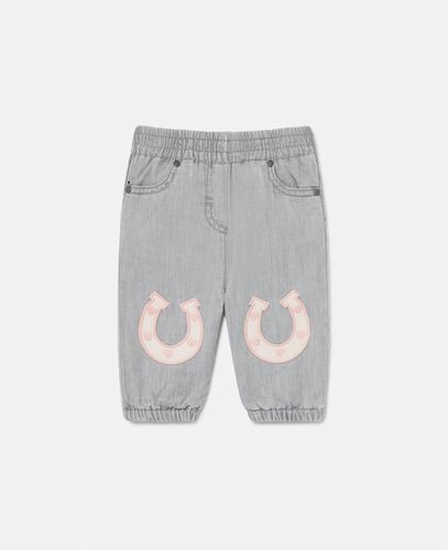 Pantaloni con Applicazione Ferro di Cavallo, Donna, , Taglia: 9m - Stella McCartney - Modalova