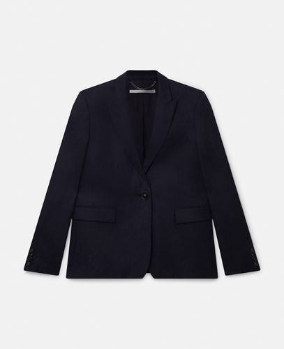 Blazer Monopetto in Lana, Donna, , Taglia: 36 - Stella McCartney - Modalova