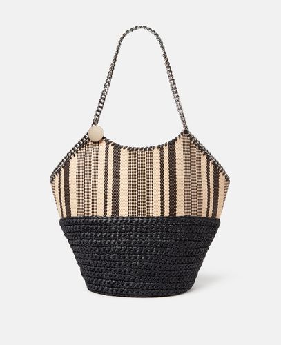 Falabella Large Striped Raffia Tote, Woman - Stella McCartney - Modalova