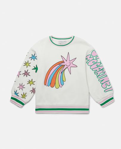 Sweatshirt mit Sternschnuppen-Grafik, Frau, /, Größe: 10 - Stella McCartney - Modalova