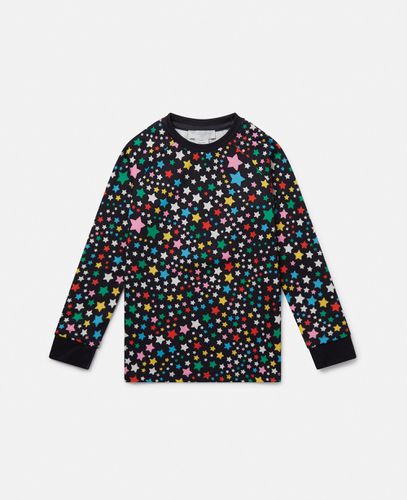 Langarm-T-Shirt mit Sternenmuster, Frau, , Größe: 3 - Stella McCartney - Modalova