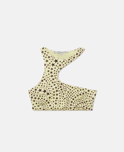 Top bikini all'americana con cut-out e stelle stampate, Donna, /, Taglia: XS - Stella McCartney - Modalova