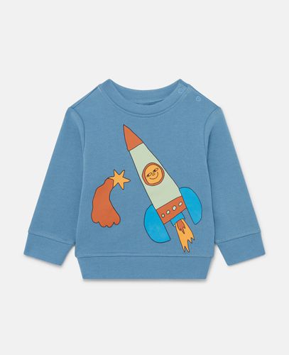 Sweatshirt mit Weltraum-Print, Frau, , Größe: 3m - Stella McCartney - Modalova