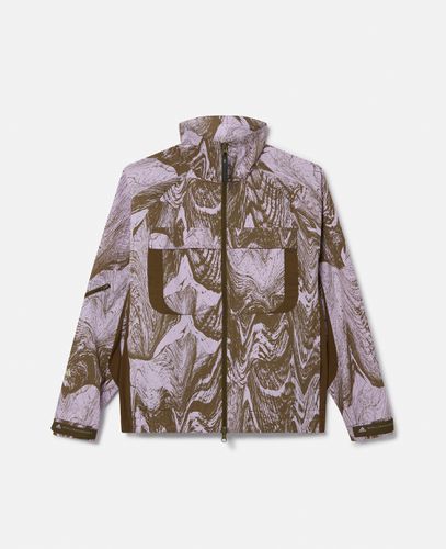 Moire Wood Print Woven Track Jacket, Woman, /, Size: M - Stella McCartney - Modalova
