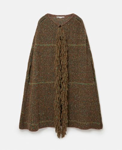 Tweed Knit Cape Coat, Woman, , Size: M - Stella McCartney - Modalova