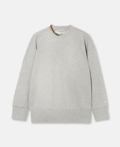 Sweatshirt mit Kettenverzierung, Frau, , Größe: XS - Stella McCartney - Modalova