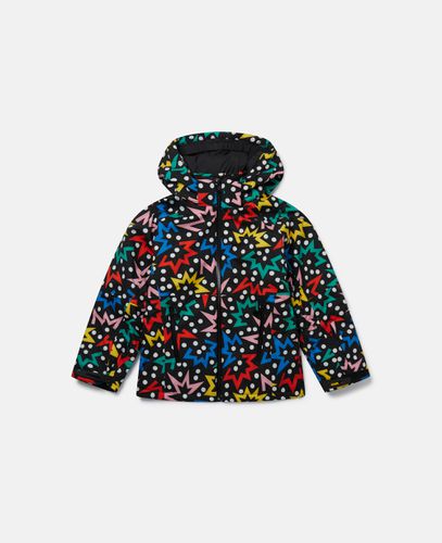 Starburst Print Hooded Puffer Coat, Woman, , Size: 14h - Stella McCartney - Modalova