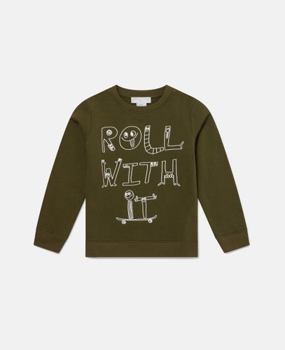 Lettering Graphic Long Sleeve T-Shirt, , Size: 6 - Stella McCartney - Modalova