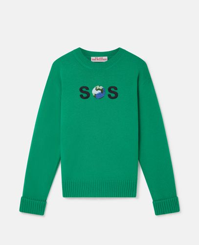 SOS Embroidered Knit Jumper, Donna, , Taglia: M - Stella McCartney - Modalova