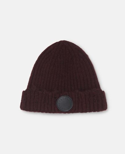 Distressed Ribbed Knit Beanie, Woman - Stella McCartney - Modalova