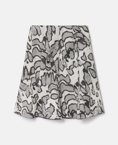 Abstract Moth Jacquard Belted Skirt, Woman, , Size: 40 - Stella McCartney - Modalova