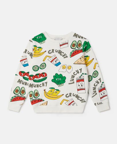 Felpa con stampa Crunchy Lunchy, Donna, , Taglia: 6 - Stella McCartney - Modalova