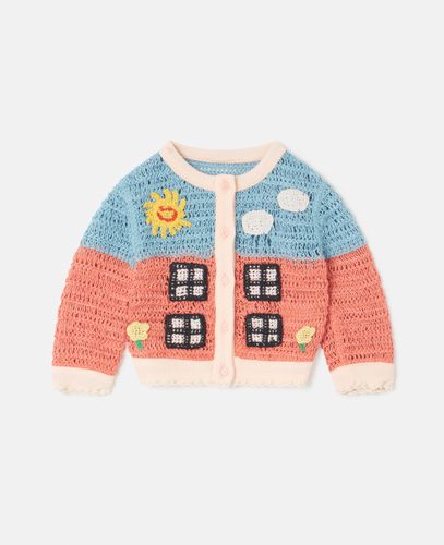 Farmyard Appliqué Knitted Cardigan, Woman, , Size: 24m - Stella McCartney - Modalova
