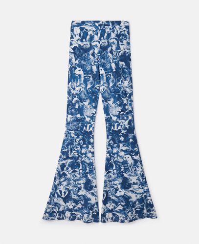 Ausgestellte Jeans mit Animal Forest Print, Frau, , Größe: XS - Stella McCartney - Modalova