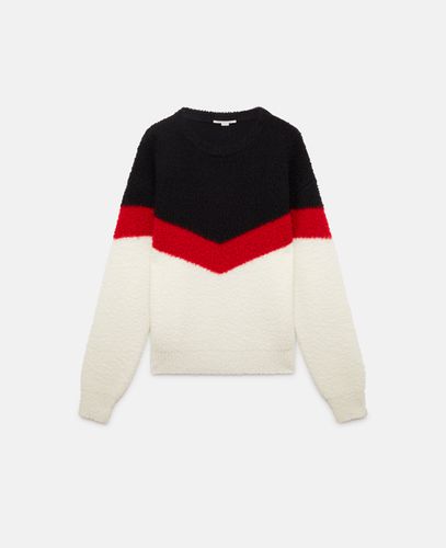 Chevron Stripe Cape Pullover, Frau, , Größe: S - Stella McCartney - Modalova