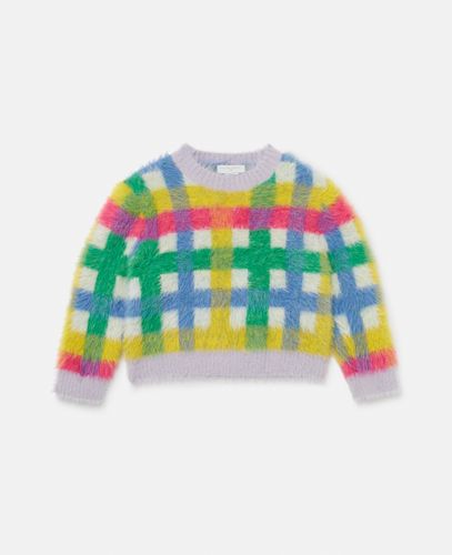 Rainbow Check Knitted Cardigan, Woman, , Size: 6 - Stella McCartney - Modalova