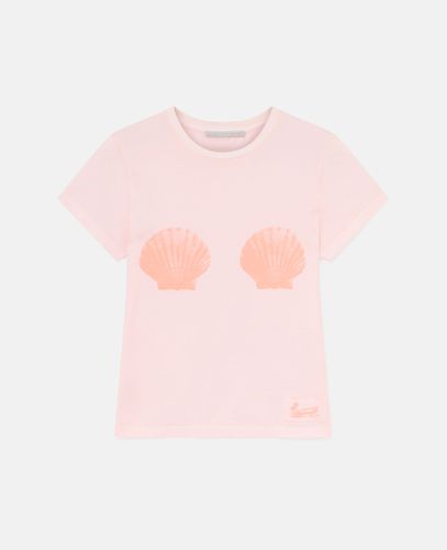 Seashell Crewneck T-Shirt, Woman, , Size: XS - Stella McCartney - Modalova