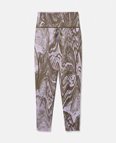 TruePurpose Moire Wood Print Optime Training 7/8 Leggings, Woman, /, Size: S - Stella McCartney - Modalova