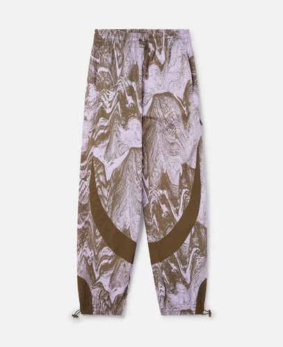 Pantaloni da allenamento con stampa moiré ispirata al legno, Donna, /, Taglia: XS - Stella McCartney - Modalova